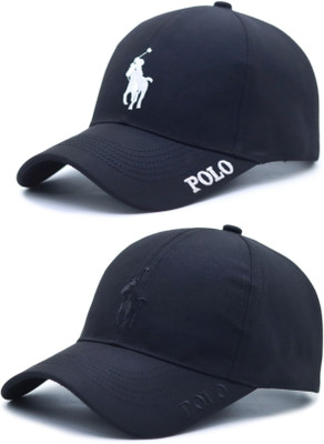 Polo Unisex adjustable baseball Embroidered Sports/Regular Cap Cap(Pack of 2)