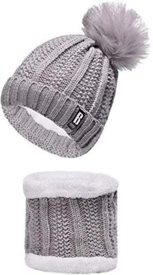 CHACKO Solid Beanie Cap(Pack of 2)