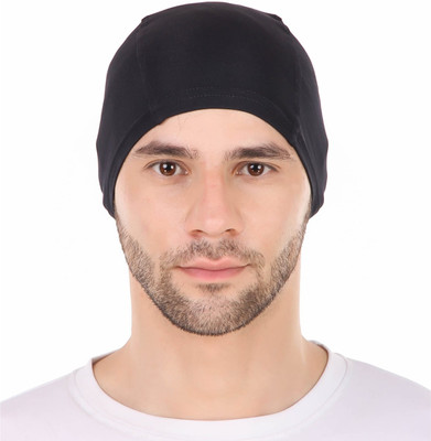 JUST JUNKIES Solid Skull Cap Cap(Pack of 2)