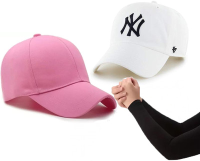 CLASSYMESSI Solid, Self Design, Embroidered Sports/Regular Cap Cap(Pack of 3)