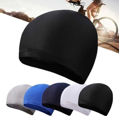 Maa Hosiery Solid, Self Design Skull Cap Cap