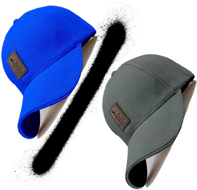 CLASSYMESSI Solid, Self Design Sports/Regular Cap Cap(Pack of 2)