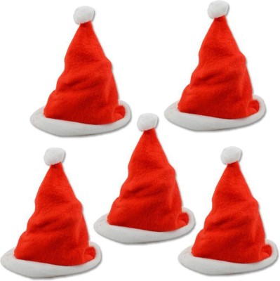 ME&YOU Solid Santa Cap Cap(Pack of 5)