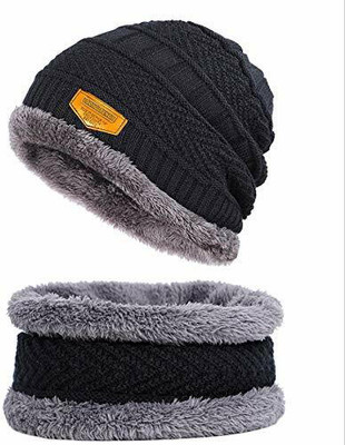 Atipriya Solid Beanie Cap(Pack of 2)