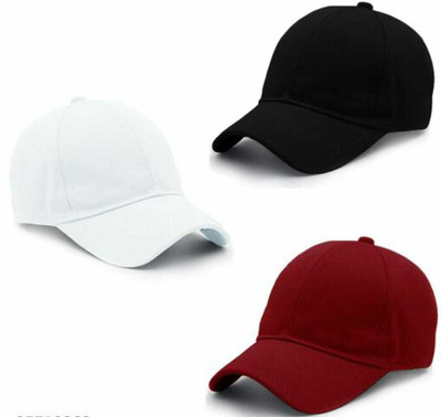 DESI CREED Solid Sports/Regular Cap Cap(Pack of 3)