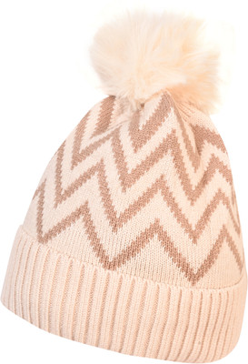 LOOM LEGACY Striped, Self Design, Printed Beanie Cap
