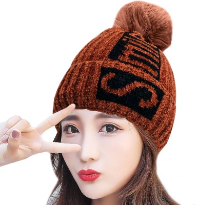 COOL INDIANS Woven, Self Design Beanie Cap