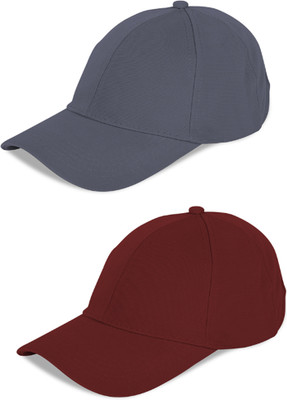 CLASSYMESSI Solid Sports/Regular Cap Cap(Pack of 2)