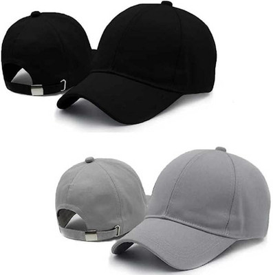 Nk tip top Self Design, Solid Sports/Regular Cap Cap(Pack of 2)