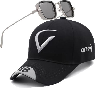 SPEQTA Self Design Sports/Regular Cap Cap(Pack of 2)