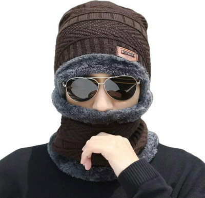 FASHIONIO Woven Beanie Cap
