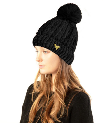 TRUE INDIAN Self Design, Solid Beanie Cap