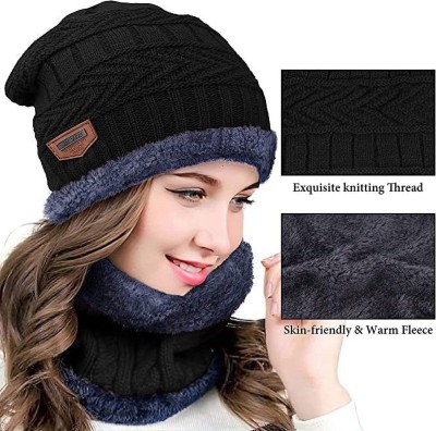 Sima Store Self Design Beanie Cap