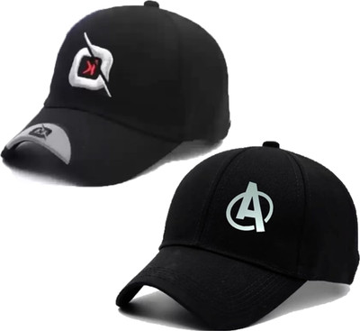 CLASSYMAESSI Self Design Sports/Regular Cap Cap(Pack of 2)