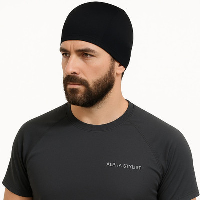 ALPHA STYLIST Solid Skull Cap Cap
