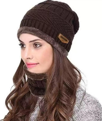 Imagine Creations Embroidered Beanie Cap(Pack of 2)