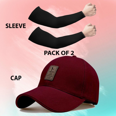 ALAMOS Solid Sports/Regular Cap Cap(Pack of 2)