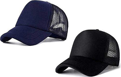 Brostin Self Design, Embroidered, Solid, Printed Sports/Regular Cap Cap(Pack of 2)