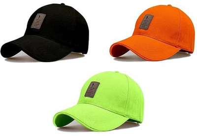 Dcmr Self Design, Solid Sports/Regular Cap Cap(Pack of 3)