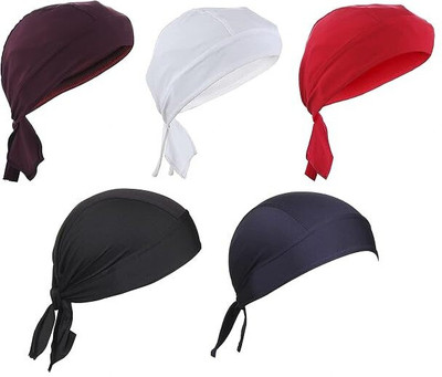 Bismaadh Solid Skull Cap Cap(Pack of 5)
