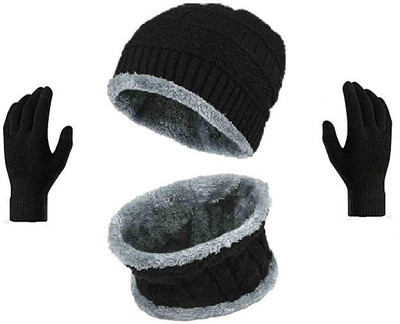 VISHAL_Co Solid Beanie Cap