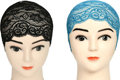 DCENT KRAFT Self Design Skull Cap Cap(Pack of 2)