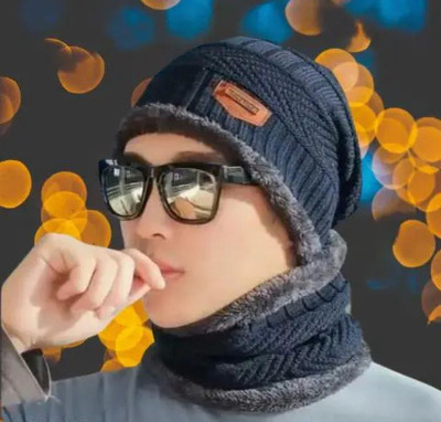 Mom Enterprises Solid Beanie Cap(Pack of 2)