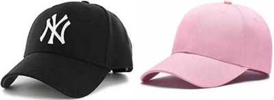 EDENSCOPE Embroidered, Solid, Self Design Sports/Regular Cap Cap(Pack of 2)