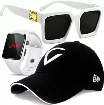 FLEXCYCAP Embroidered, Solid, Self Design Sports/Regular Cap Cap(Pack of 3)
