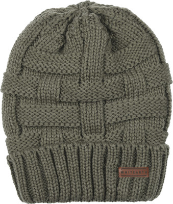 Whitearth Woven, Solid Beanie Cap