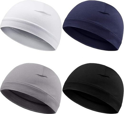 Aryan Hosiery Solid Skull Cap Cap(Pack of 4)