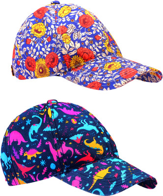 Knotyy Printed, Self Design, Solid Sports/Regular Cap Cap(Pack of 2)