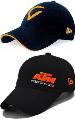 ILLARION Embroidered, Self Design, Solid, Printed Sports/Regular Cap Cap(Pack of 2)