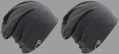 ATLY Solid Beanie Cap(Pack of 2)