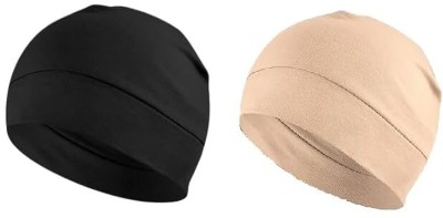 PAROPKAR Solid Skull Cap Cap(Pack of 2)