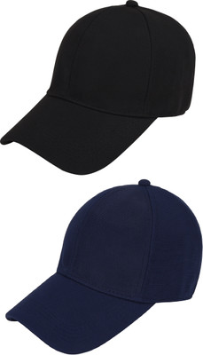 ZACHARIAS Solid Sports/Regular Cap Cap(Pack of 2)