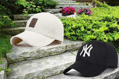 blutech Solid, Self Design, Embroidered Sports/Regular Cap Cap(Pack of 2)