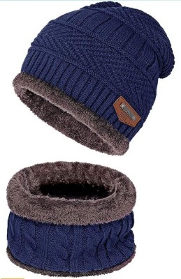 DESI CREED Solid Beanie Cap(Pack of 2)