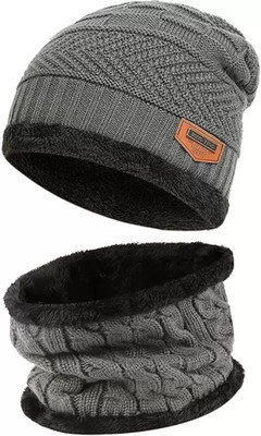ONLIKE Solid Beanie Cap(Pack of 2)