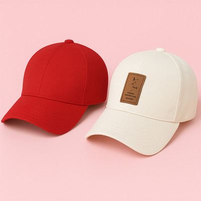 cap world Embroidered, Self Design, Solid Sports/Regular Cap Cap(Pack of 2)