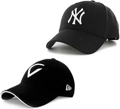 Fizox Self Design Sports/Regular Cap Cap(Pack of 2)
