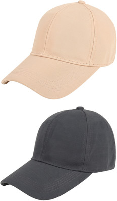 ZACHARIAS Solid Sports/Regular Cap Cap(Pack of 2)