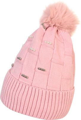 SFAB Embellished, Self Design Beanie Cap