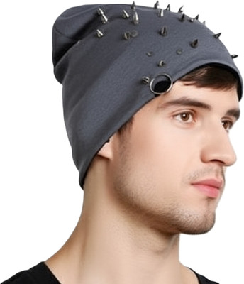 ZACHARIAS Embellished, Solid Beanie Cap