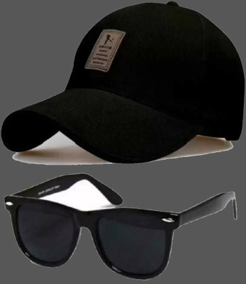 qkru Self Design Sports/Regular Cap Cap(Pack of 2)