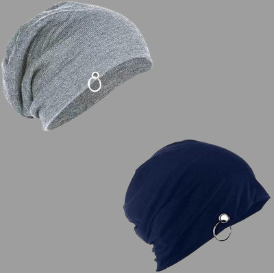 ATLY Solid Beanie Cap(Pack of 2)