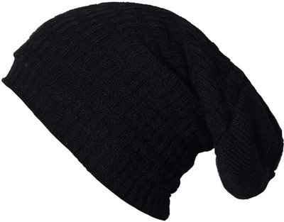 TQLOQZ Solid Beanie Cap