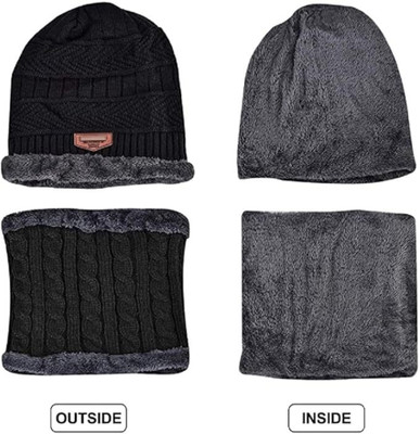 KRINAREE Solid Beanie Cap