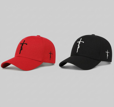 Evanden Embroidered Sports/Regular Cap Cap(Pack of 2)