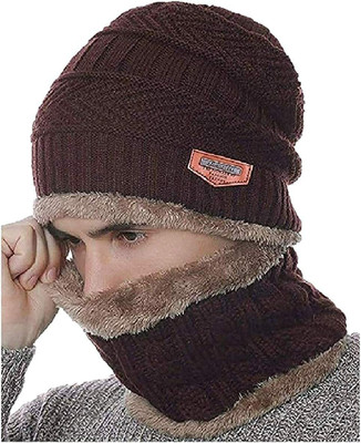 SSoShHub Self Design Beanie Cap(Pack of 2)
